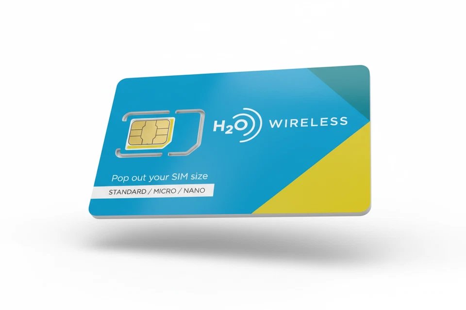 H2O Wireless SIM Unlimited 5G Data Talk Text AT&T Network 3 Months Prepaid - Image 2 of 4