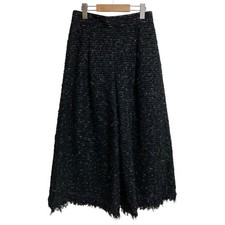 2025SS ADORE Fancy Tweed Pants 531-5130001 Size 36 Black Women USED Wide