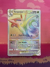 Pokemon Card Serperior VSTAR 196/195 Secret Rare Silver Tempest Near Mint