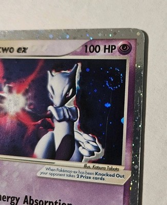 Pokémon Mewtwo EX TCG 101/109 Ruby & Sapphire Ultra Rare Swirl