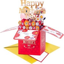 Pop Up Mothers Day Cards For Mom Grandma Wife Happy Mother  s Day 3D Best New