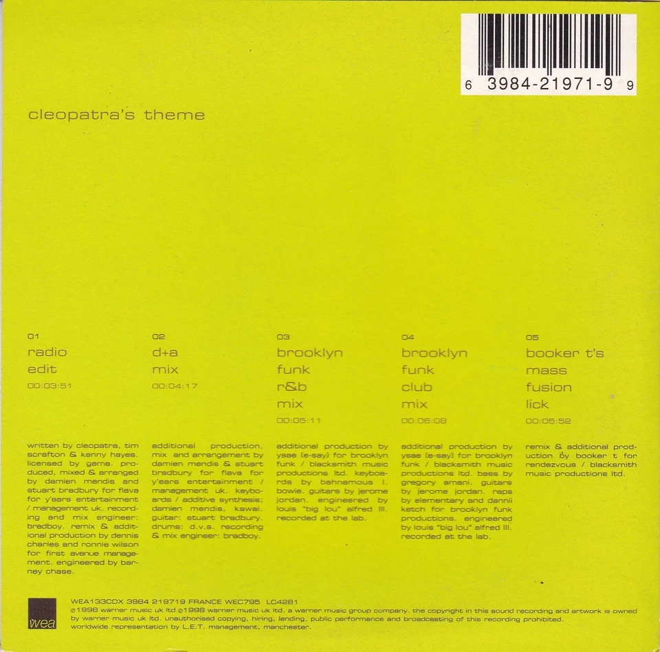 CLEOPATRA Cleopatra's Theme ( Limited Edition incl. 3 exclusive postcards ) - Bild 2 von 4