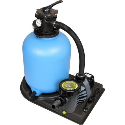 Sandfilteranlage TOP400 mit AquaPlus8 (8m³/h)  6 Wege-Top-Ventil Sandfilter