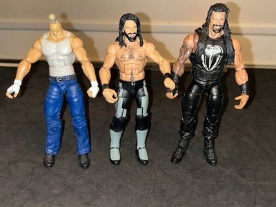 WWE Elite Wrestling Action Figures Lot Roman Reigns, Seth Rollins & Dean Ambrose