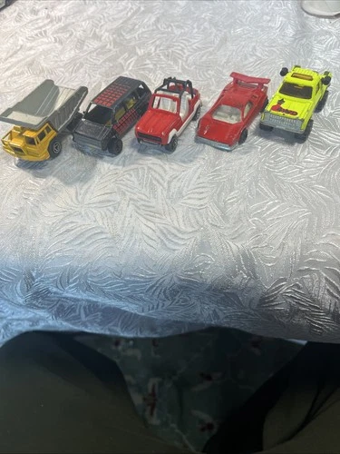 Vintage Majorette 1/57 Die-cast Toy Cars Lot Of 4 And One Matchbox Vintage