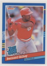 1991 Donruss Rated Rookie Bernard Gilkey (4 Patterns on Card Right) #30 0w8. rookie card picture