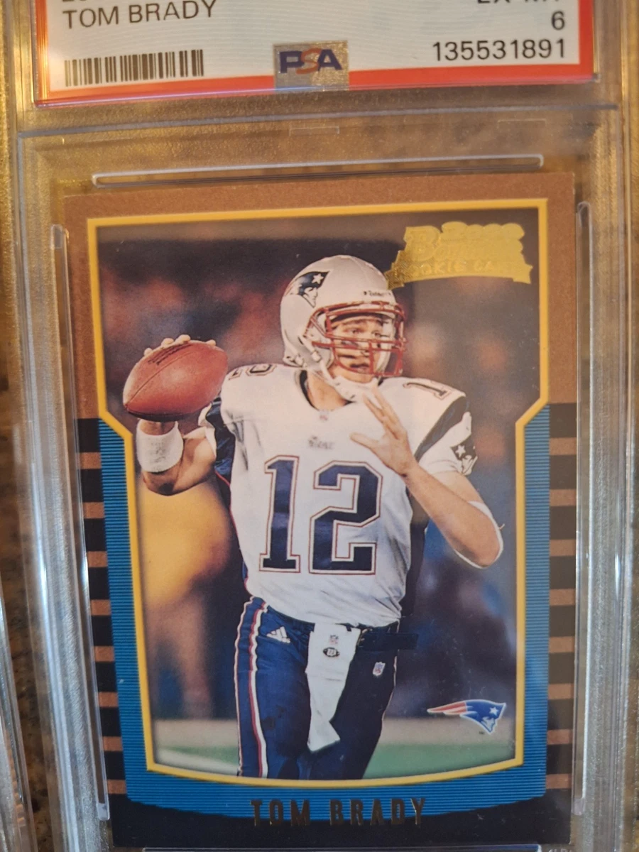 Bowman Tom Brady Football New England Patriots Sports Trading