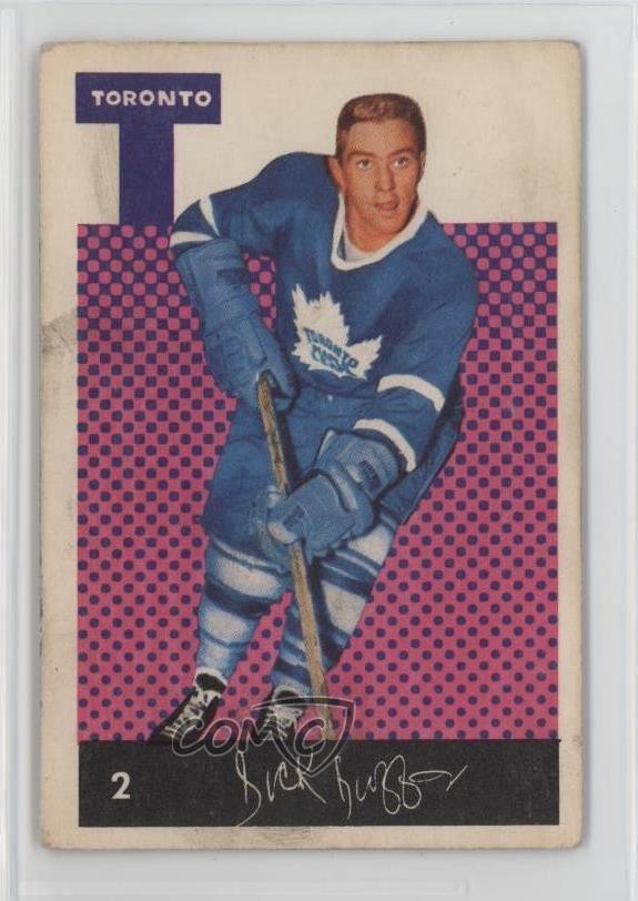 1962-63 Parkhurst Dick Duff #2 HOF gj1