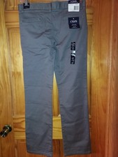 CHAPS BOYS Approved School wear 18 Flat Front Stretch C855066 Grey