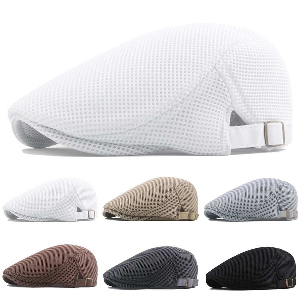 APL Cappello Uomo Tinta Unita Piatto Tempo LiberoRetrò Protezione Solare Regolabile