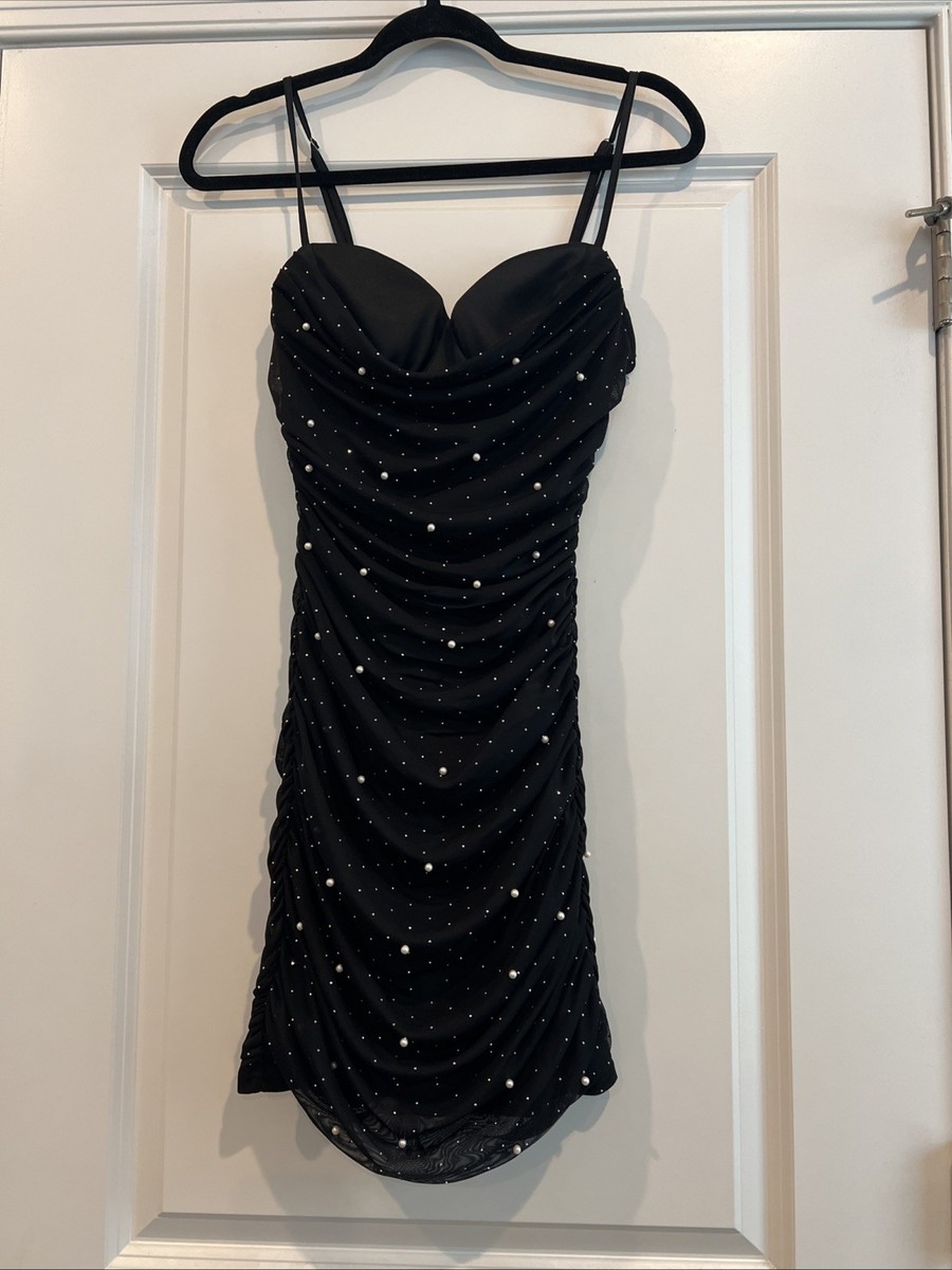 for tonight's special pearl mini dress - silver Lovers and Friends Quinn Embellished Mini Dress in Silver