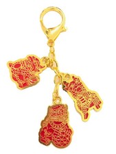 2026 Feng Shui 3 Three Celestial Guardians Amulet Keychain