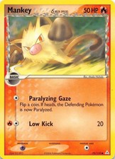 2006 POKEMON MANKEY Δ 70/110 COMMON HOLON PHANTOMS MODERATELY PLAYED