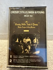 Crosby, Stills, Nash  Young   Deja Vu Classic Rock Cassette Tape 