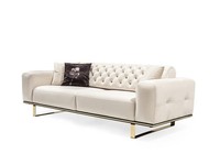 Sofa 3 Sitzer Wohnzimmer Luxus Polster Designer MöBel Chesterfield