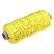 Twisted Nylon Mason Line Yellow 100M/109 Yard 2MM Dia for DIY Projects