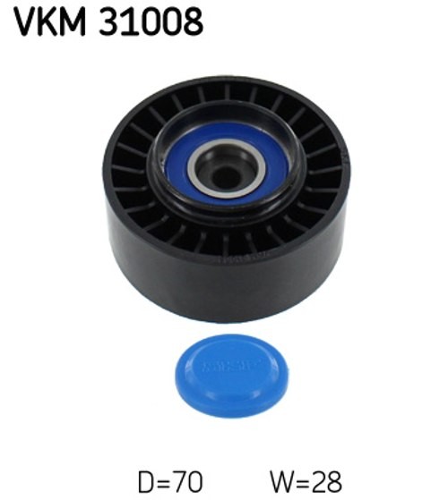 V-Ribbed Belt Deflection/Guide Pulley SKF VKM 31008 Fits Audi Seat VW A3 A4 A4 - Image 15
