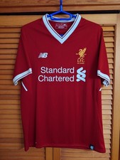 Liverpool 17-18 Home Soccer Jersey New with NB Authentic S