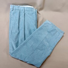 Ben Silver Charleston Pontoglio Corduroy Cotton Men Pant Sz 39 Italy Lt Blue