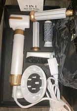 7-in-1 Hot Air Brush Set, Multi-Functional Hair Dryer Styler with Curling Tools