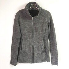 Lululemon Womens 6 Radiant Jacket II Heather Core Dark Grey Active Full Zip