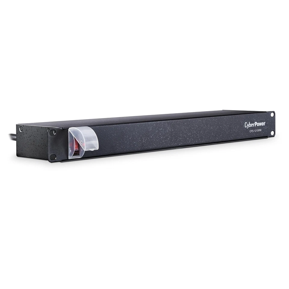 PDU 100-125V 15A 10 Outlets 15ft Power Cord 1U Rackmount - Image 2 of 4