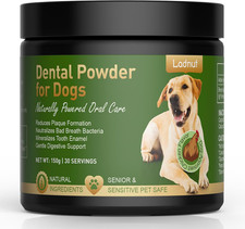 Dog Teeth Cleaning Powder,Natural Dental Powder for Plaque Remove,Tartar Control