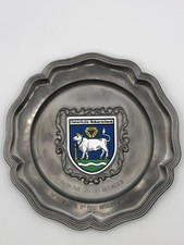 Sammelteller mit Wappen, Wappen der Stadt Osterholz-Scharmbeck. Zinnteller 22cm