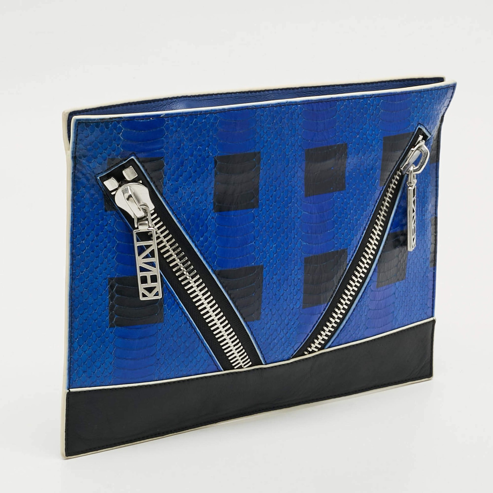 Kenzo Kalifornia Multicolor Python Embossed Leath… - image 3