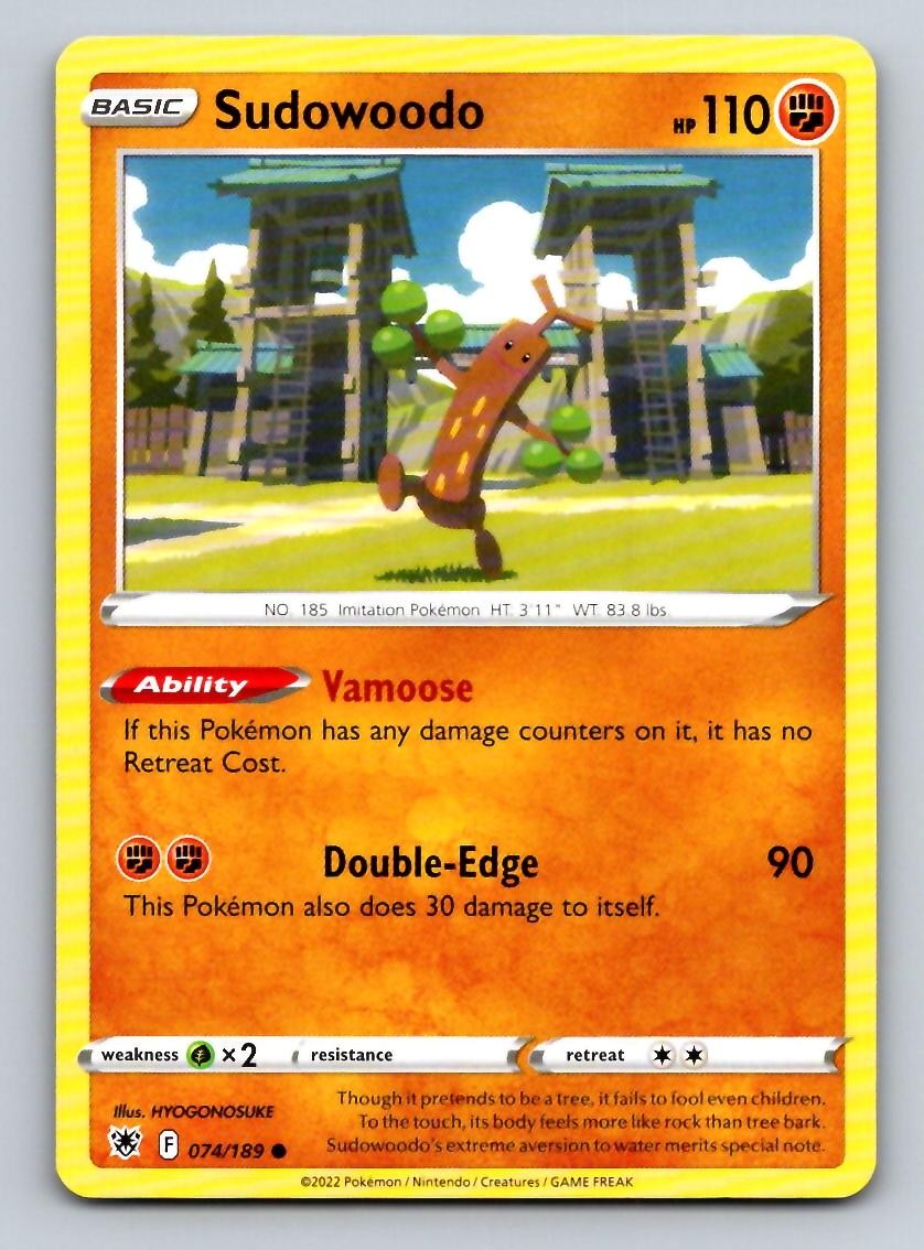 Sudowoodo 074/189 Common Astral Radiance Pokemon