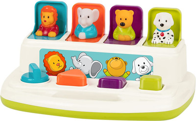 Cause and Effect Pop Up Pals Toy Developmental Buttons Colors Toddlers 18 Months