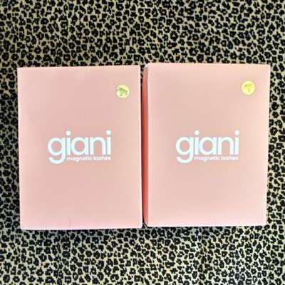 Giani Magnetic Eyelashes Black No Toxic Chemicals with Applicator (2 boxes)