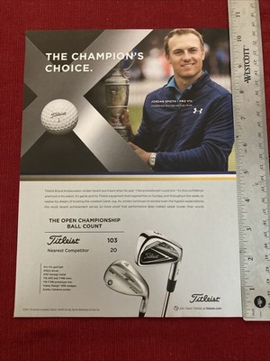 Jordan Spieth for Titleist Pro-V Golf Balls 2017 Print Ad
