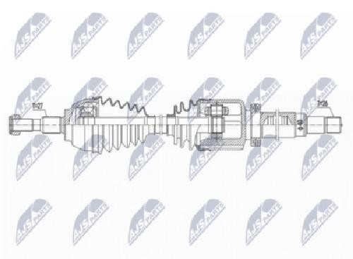 Original NTY Drive Shaft NPW-FR-115 For Ford
