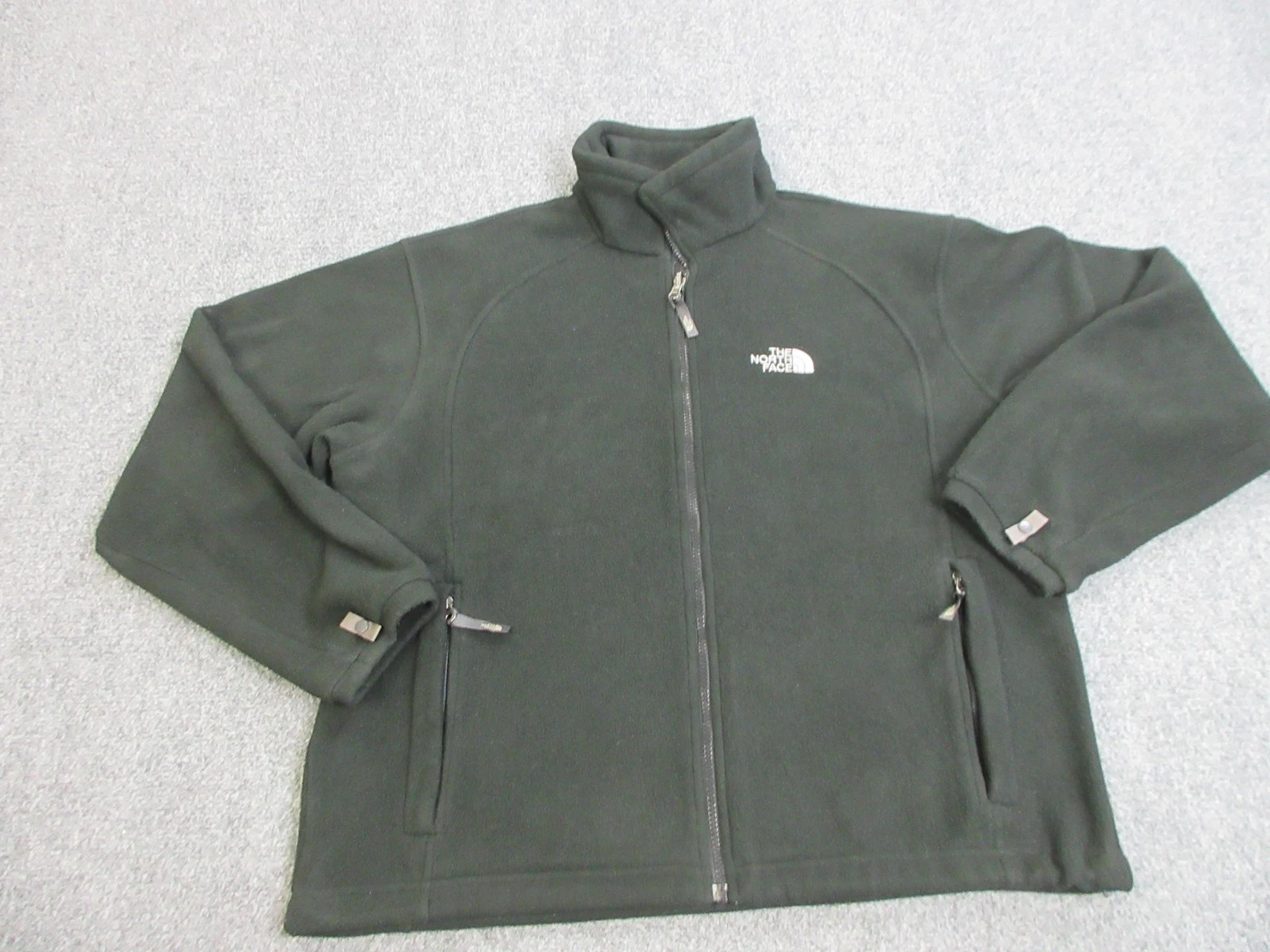 The North Face Khumbu Fleece Jacket Mens Medium Black Full Zip Pockets A484