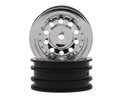 TRAXXAS TRA8175 WHEELS 1.9 CHROME/CENTER CAPS/ DECAL 2PC C22