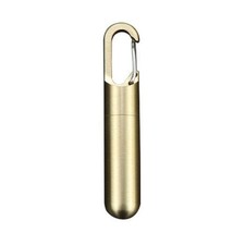 Brass Pills Holder Keychain Portable Waterproof Capsules Container for Pills