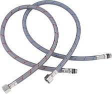 24" Length Faucet Supply Line, Bathroom Kitchen Faucet Lines Braided Nylon Sink