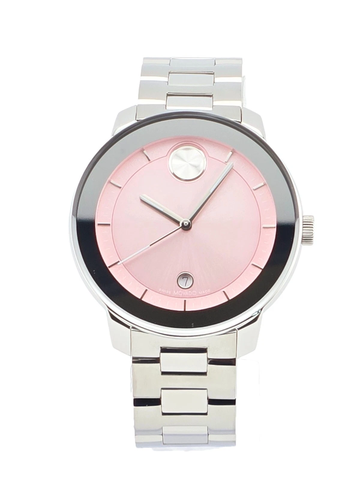 AUTHENTIC Movado Bold Women’s Watch 36 mm, pink crystals Movado BOLD Ceramic Watch (36mm) - Speidel main image 2