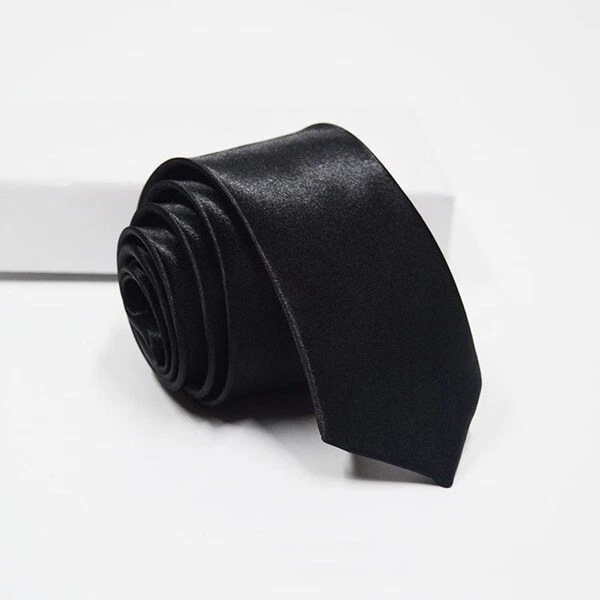 Men's Dress Tie Solid Color Classic Neck Tie Necktie Wedding Formal - Image 3 of 4