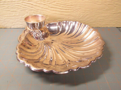 Shiny Seashell Serving Tray magical nautical chip dip retro find gift unique KE