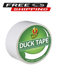 Duck Brand 1.88 in. x 20 yd. White Colored Duct Tape Free Shipping USA