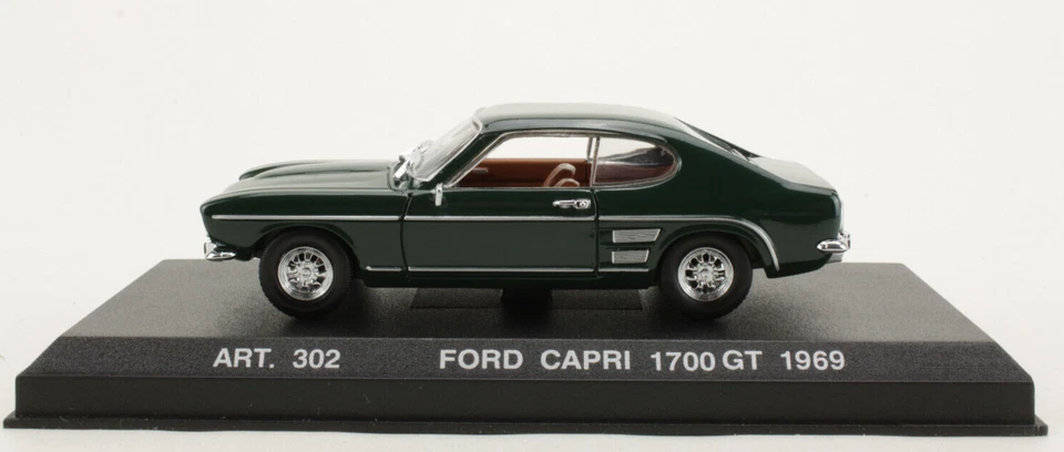 Ford Capri 1700 GT 1969 dunkelgrün Detail Cars Art. 302 1:43 OVP [DS8-B2] - Bild 3 von 4