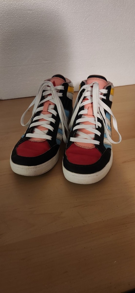 Adidas Hardcourt Hi-tops. Throwback Style Large Tongue Bright