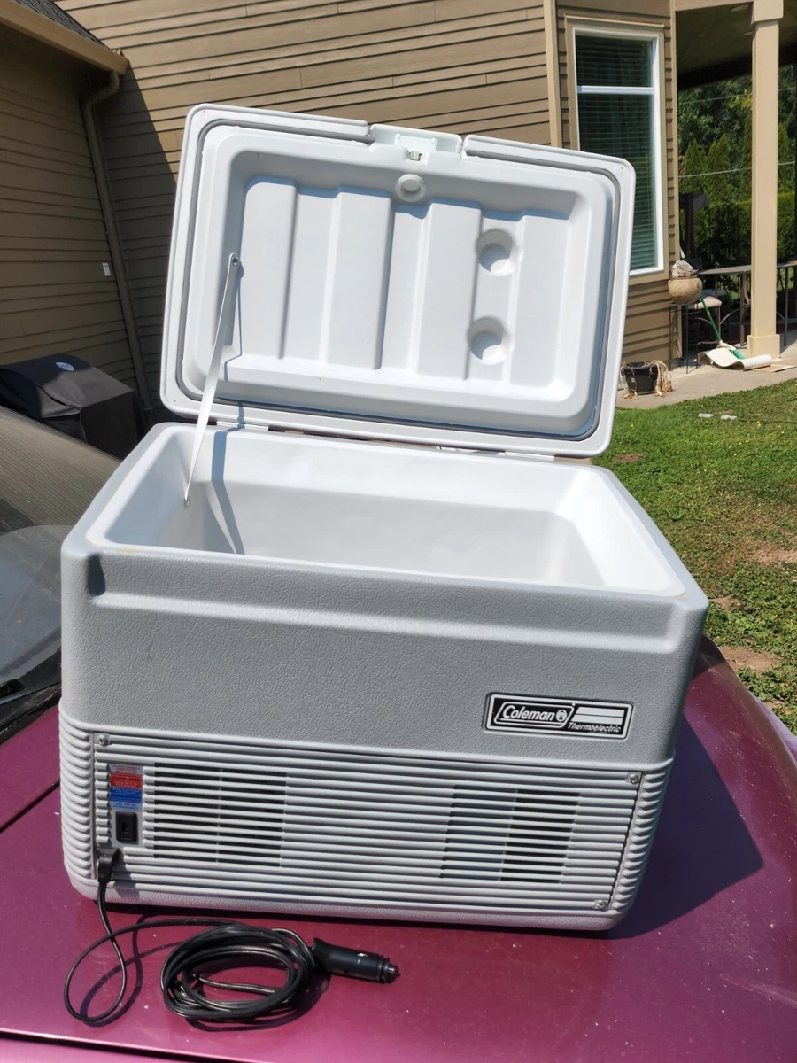 COLEMAN USA MADE 32 QT ELECTRIC HOT COLD PORTABLE PICNIC TRAVEL COOLER 5232