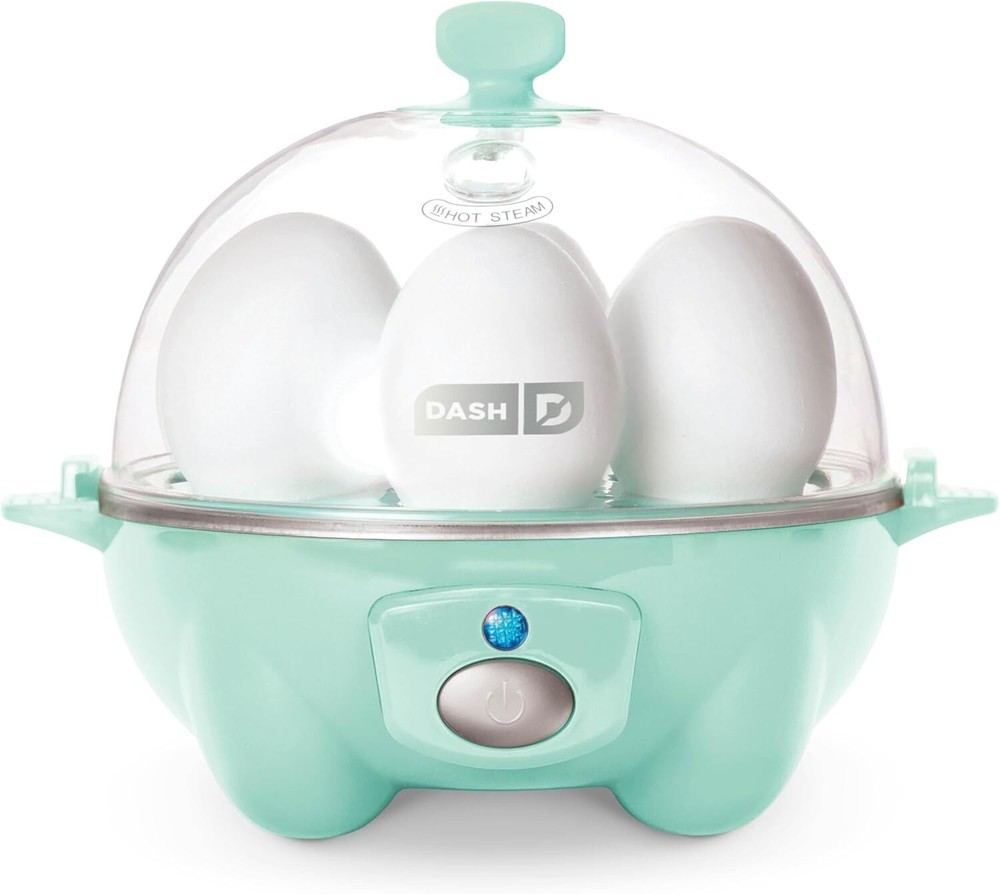 Rapid Electric Egg Cooker with Auto Shut Off 6 Egg Capacity 5.5 Inch DEC005AQ