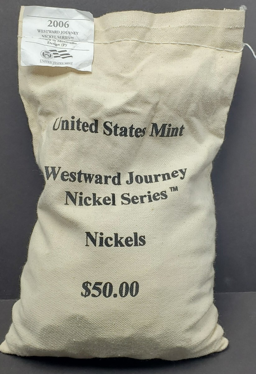 U.S. Mint $50 Bag, 2006 Westward Journey Nickel Series, 