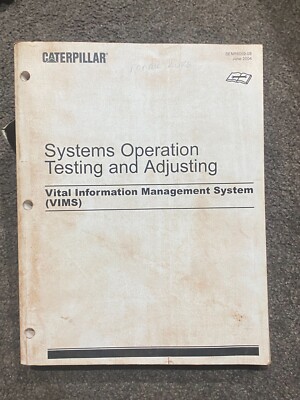 Caterpillar VIMS Systerm Operation Testing/Adjusting Manual SENR6059-08