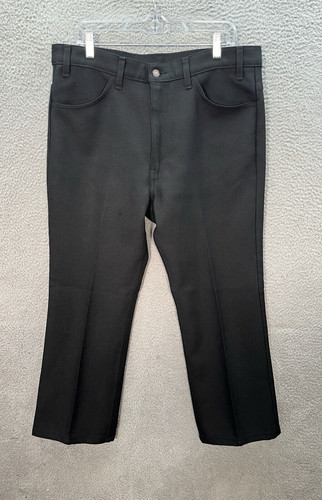 Levi's, Vintage Levis Pants Mens 38x30 Black Straight Leg Trousers Retro Workwear 1990s