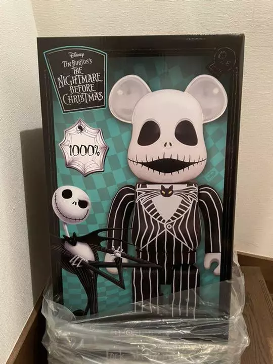 BE@RBRICK Jack Skellington 1000% MEDICOM TOY BEARBRICK